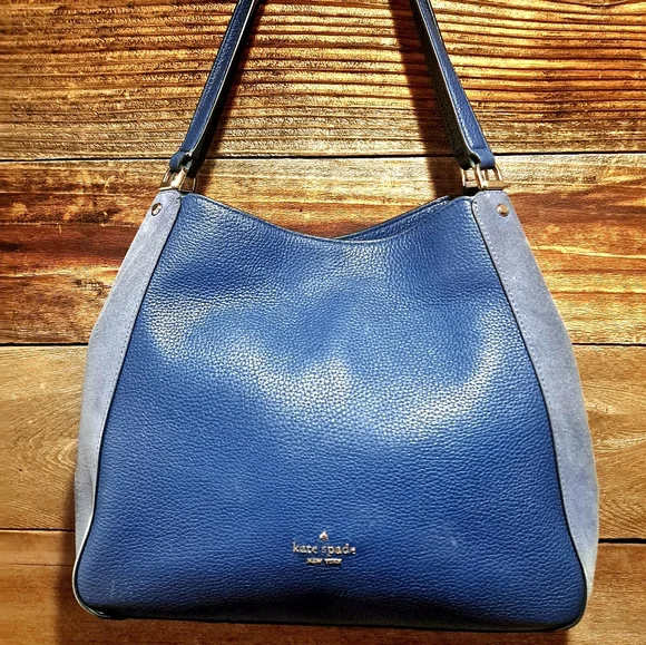 kate spade Bags Kate Spade New York Leila Blue Leathersuede